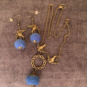 Bird Earring/Necklace Set
